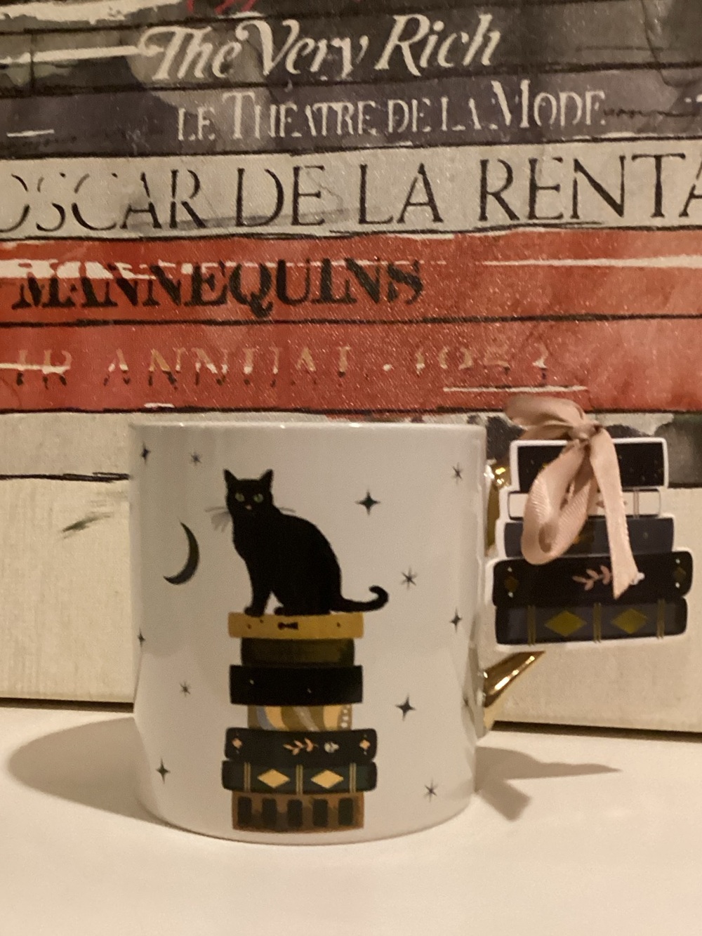 NWT Sunday Morning Ceramics Black Cat Halloween Mug 🐈‍⬛